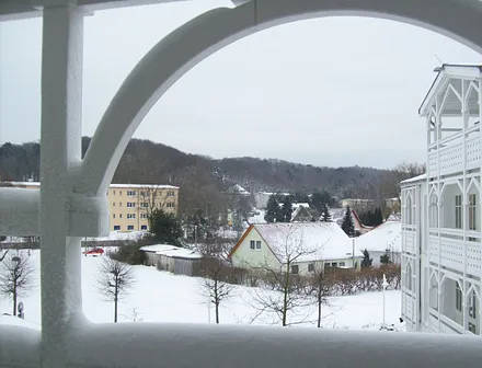 auch im Winter eine Reise wert: Ruhe und malerische Landschaft, Loipe gibts bei Schnee auch (Nähe Binz)