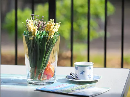 Genussvolle Entspannung auf dem Balkon/Terasse