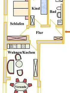 Wohnungsgrundriss