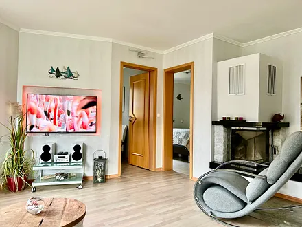 Blick zu den beiden Schlafzimmern