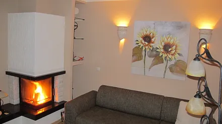 Kamin im Wohnzimmer