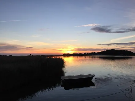 Blick vom Hafen Thiessow nach Klein-Zicker