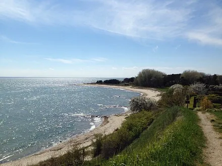 Wanderweg vom Lotsenturm mit Blick zum Südstrand 
