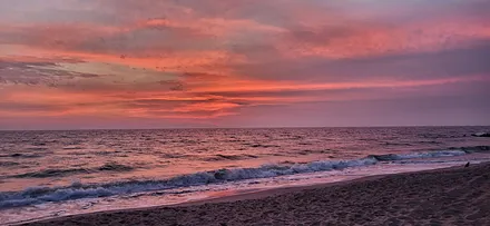 Sonnenaufgang in Thiessow am Strand