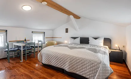 Gartenhaus der Villa See-Eck - Whg. Seepferdchen - Wohn- und Schlafzimmer