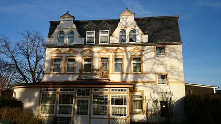 Das Haus "Bergsegen" beim Sonnenuntergang