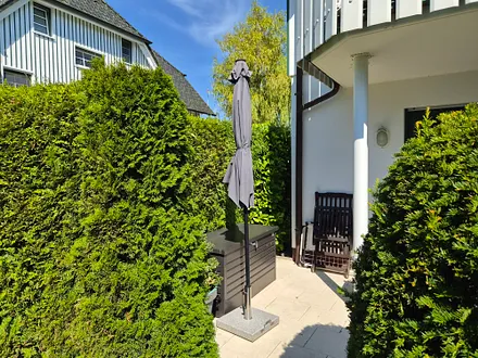Blick auf die Terrasse