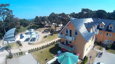 der Balkon, mit Blick zur Konzertmuschel