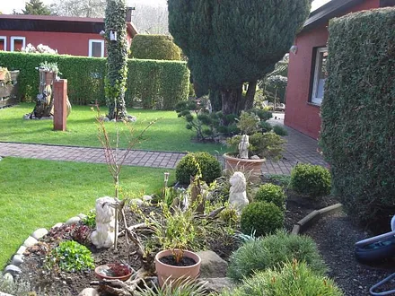 LOTTE rechts im Garten