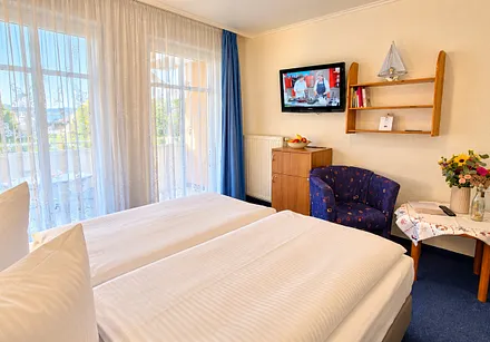 Komfortables Doppelzimmer mit Balkon