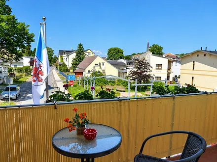 Blick vom Balkon