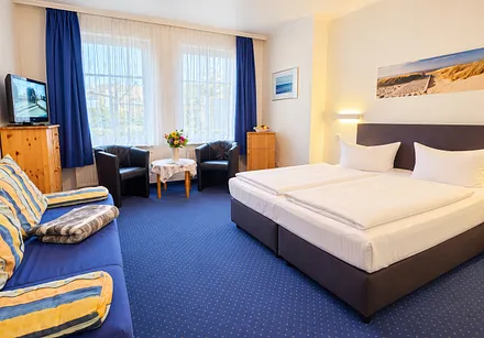 Doppelzimmer mit zusätzlicher Schlafcouch