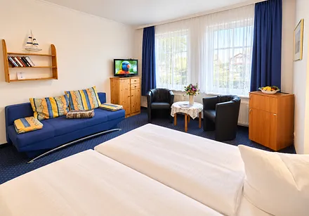 Doppelzimmer mit zusätzlicher Schlafcouch