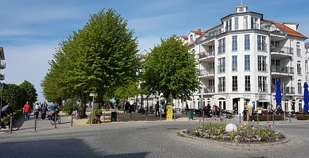 Strandstraße in Richtung Seebrücke