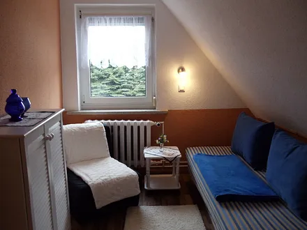 FeWo I - Couch kann zur 2-Bett Liege ausgeklappt werden