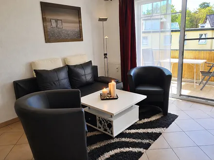 Wohnzimmer mit Schlafcouch