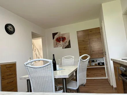 Küche (Blick zum Wohnzimmer)