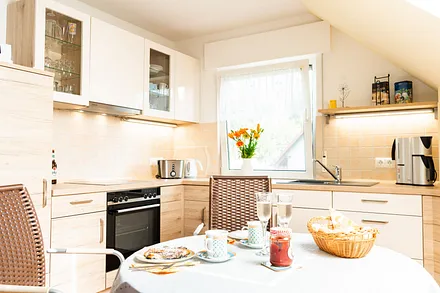 Frühstück in der Küche