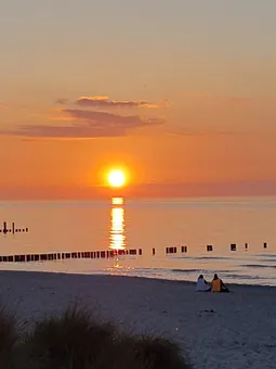 Sonnenuntergang am Zingster Strand
