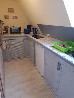 Blick in die offene Küche