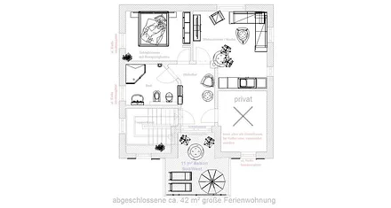 Grundriss Ferienwohnung