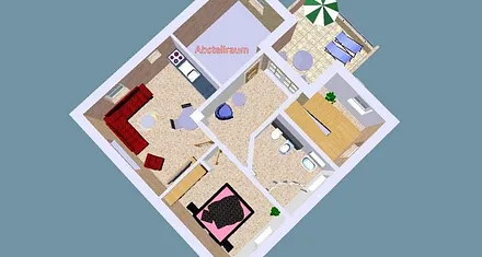 Aufteilung Ferienwohnung