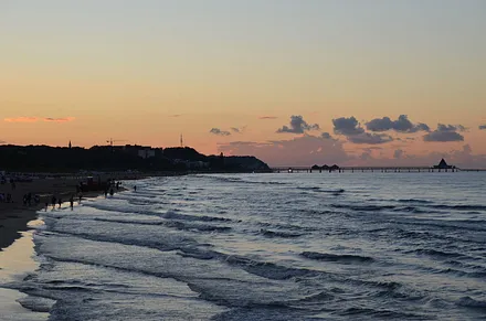 Sonnenuntergang am Ahlbecker Strand