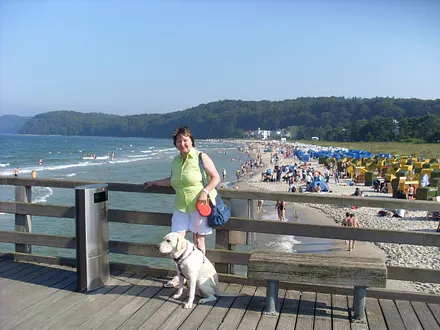 Blick von der Seebrücke Binz