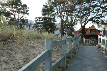 Einer der Strandzugänge