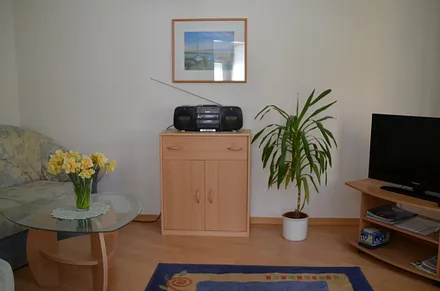 Wohnraum mit Flach-TV 