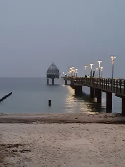 November-Wetter an der Seebrücke 