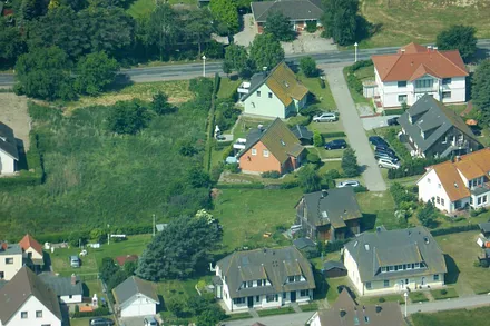 Luftaufnahme der Ferienhäuser