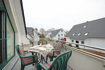 Blick vom Balkon Richtung Südosten
