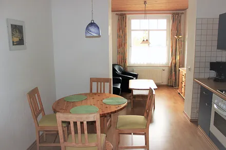 Küche und Wohnbereich