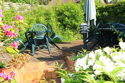 Gemütliche Sitzecke im Garten