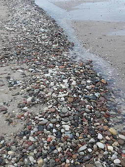 Steine, Muscheln und Bernstein