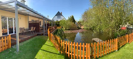 Fewo Catrin mit Blick auf die Terrasse 