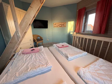 Fewo Leuchtturm Schlafzimmer