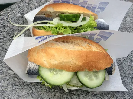 Leckere Fischbrötchen in Zingst 