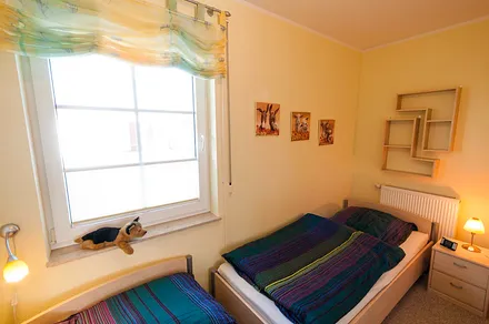 Unser 2. Schlafzimmer mit 2 Einzelbetten