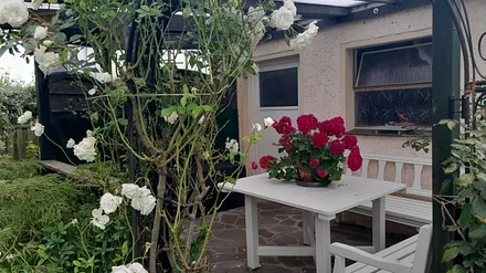 Sitzecke im Garten - Grillplatz