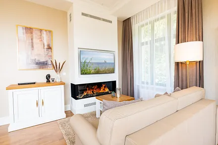 Wohnbereich mit Gaskamin