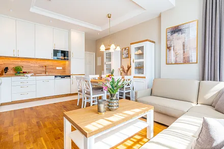 Wohn-, Ess- und Kochbereich