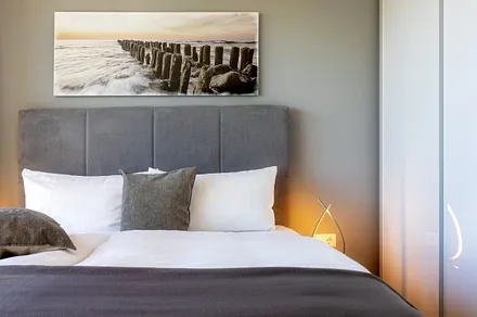 Schlafzimmer mit Meerblick