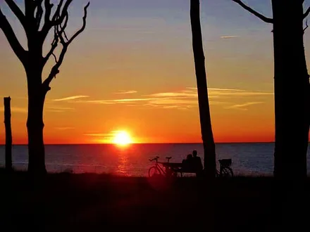 Sonnenuntergang am Ostsee-Radweg