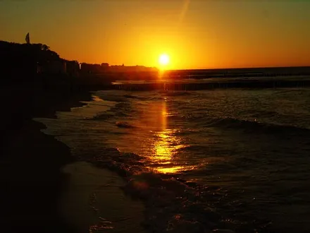 Sonnenuntergang Ostseestrand