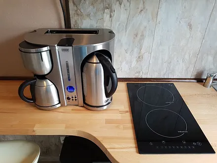 4 in 1 Küchencenter. Induktion Kochfeld