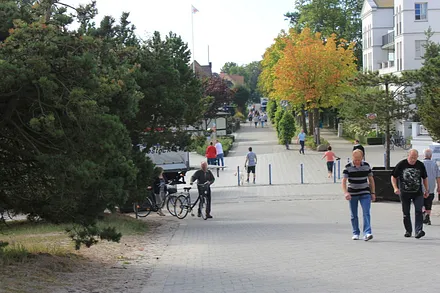 Blick Strandstr. aus Richtung Seebrücke