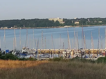 Blick von der Germaniakoppel in Mönkeberg über den Yachthafen