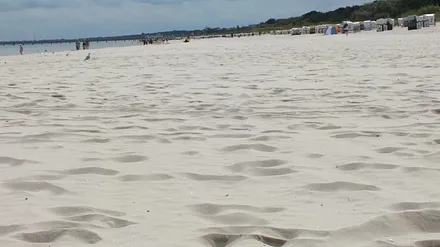 Strandabschnitt bei der Ferienwohnung